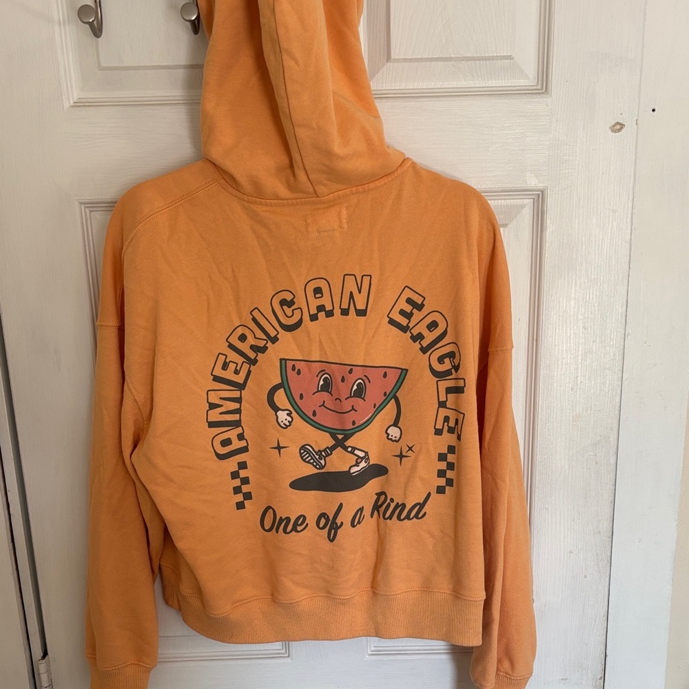 American Eagle Outfitters Orange Hoodie